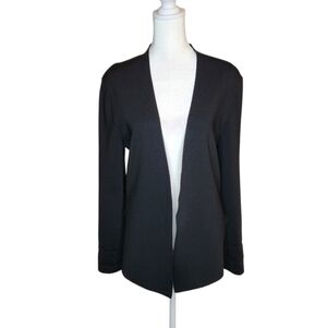 MM Lafleur The Woolf Open Jardigan Knit Jacket Black Size Large